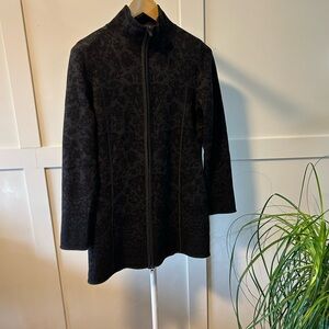 Dakini Black Long Zip Cardigan